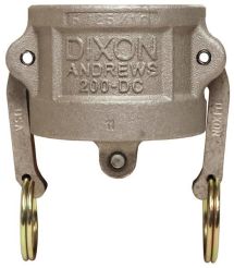 Dixon 150-DC-AL，凸轮和沟槽型直流防尘帽，1-1/2”，铝，Buna-N