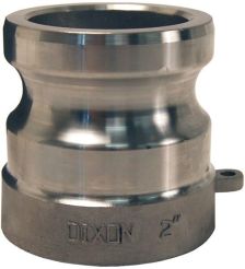 Dixon 200AWSPSS, Cam & Groove Adapter Socket Weld to Schedule 40 Pipe, 2