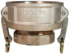 Dixon 3020-D-SS，凸轮和凹槽减小型D型耦合器x内孔NPT, 3