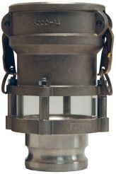 狄克逊3543CA，凸轮和槽式直线瞄准镜玻璃耦合器x适配器，4”x 3”，铝