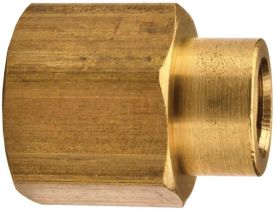 Dixon 3770402C，内螺纹NPT减速器接头，1/4”x 1/8”，0.97”长度，黄铜