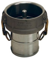 Dixon 400-CVR-AL，蒸汽回收连接器x软管柄，4”x 4”，铝