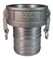 Dixon 600-C-MI，凸轮和槽型C耦合器x软管柄，6“，球墨铸铁，75 PSI，丁腈橡胶