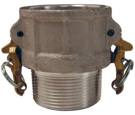 Dixon AB125，凸口锁™凸轮和槽型B型耦合器x Male NPT, 1-1/4”，铝，250 PSI，丁腈橡胶
