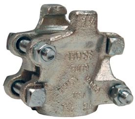 Dixon B19, Boss™卡箍，4个螺栓型，2个夹持手指，1-1/4”软管内径，2-8/64”-2-24/64”软管外径，镀锌铁