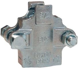 Dixon B4，老板™夹具，2螺栓型，2夹指，1/2“软管ID, 60/64”-1-4/64”软管外径，碳钢
