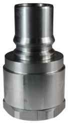 Dixon H10F10, h系列ISO-B工业互换高容量内插头，1-1/4”-11-1/2”NPT, 1-1/4”阀体，2-3/8”六角，4.25”长度，2500psi，钢制