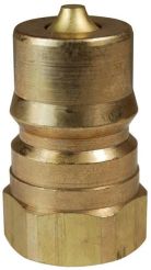 Dixon H3F3-B, h系列ISO-B工业交换母插头，3/8”-18 NPT, 3/8”阀体，7/8”六角，1.70”长度，3000psi，黄铜