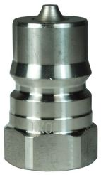Dixon H3F3-S, h系列ISO-B工业互换母插头，3/8”-18 NPT, 3/8”阀体，7/8”六角，1.70”长度，3500psi, 303不锈钢