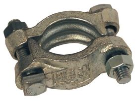 Dixon J48，双螺栓夹，1-8/64”-1-12/64”软管外径，镀铁