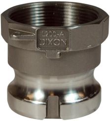 Dixon L100-A-SS，排气锁™安全凸轮和凹槽A型适配器，1