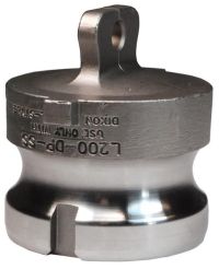 Dixon L100-DP-SS，排气锁™安全凸轮和凹槽型DP防尘塞，1