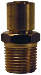 Dixon MPB-04-02，公称刚性外螺纹管件，1/8”螺纹，Dash 4，黄铜