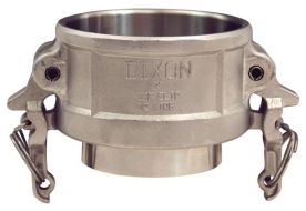 Dixon RC100BT，凸口锁™凸轮和凹槽耦合器x对接焊接到管端，1”，316不锈钢
