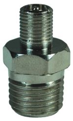 Dixon TFV2，槽填料阀螺纹，1/4”NPT, 1”长度，镀镍