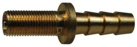 Dixon TFV2HB，槽填充阀软管倒钩，1/4”，1.57”长度，黄铜
