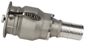 Dixon VR4030CS-SH，蒸汽回收连接器x软管柄，4”x 3”，铝