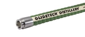 2 ID X 15 FT: Glidetech酒厂软管，卫生级三卡箍卷曲端