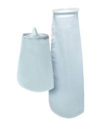 Global GPE10P2V, Filter Bag, #2 Size, Polyester Felt, 10 Micron, High-Temp Plastic Snap Seal