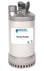 Goulds 1DW51F3EA, Submersible Dewatering Pump, 1-1/2