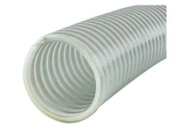 Jason 4615-1000, 1英寸。ID，透明/白色螺旋PVC吸水软管