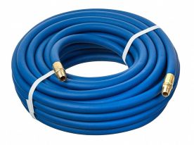 Kuri Tec HS1176-06X50, 3/8英寸ID x 50英尺，蓝色PVC气动空气工具软管组件