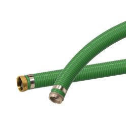 1-1/2 ID X 20 FT:绿色PVC吸水软管组件-外螺纹X内螺纹NPSH销接头接头