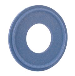 橡胶Fab 40MOG-TS-XR-600，检测三夹垫圈，I型，6”，簇绒钢，蓝色